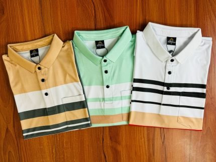 China Step Pocket Polo Shirt 3ps Combo